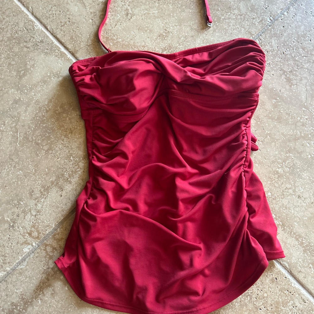 Jantzen Vibrant Red Strapless Bathing suit